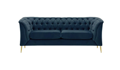 Chesterfield Blue 2 Seater Sofa