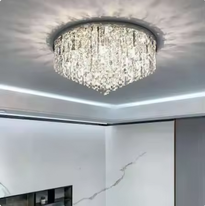 Indoor Room Round LED Ceiling Lamps Bedroom Dining Room Ceiling Light Crystal Luxury Ceiling Lights Kitchen Island Modern