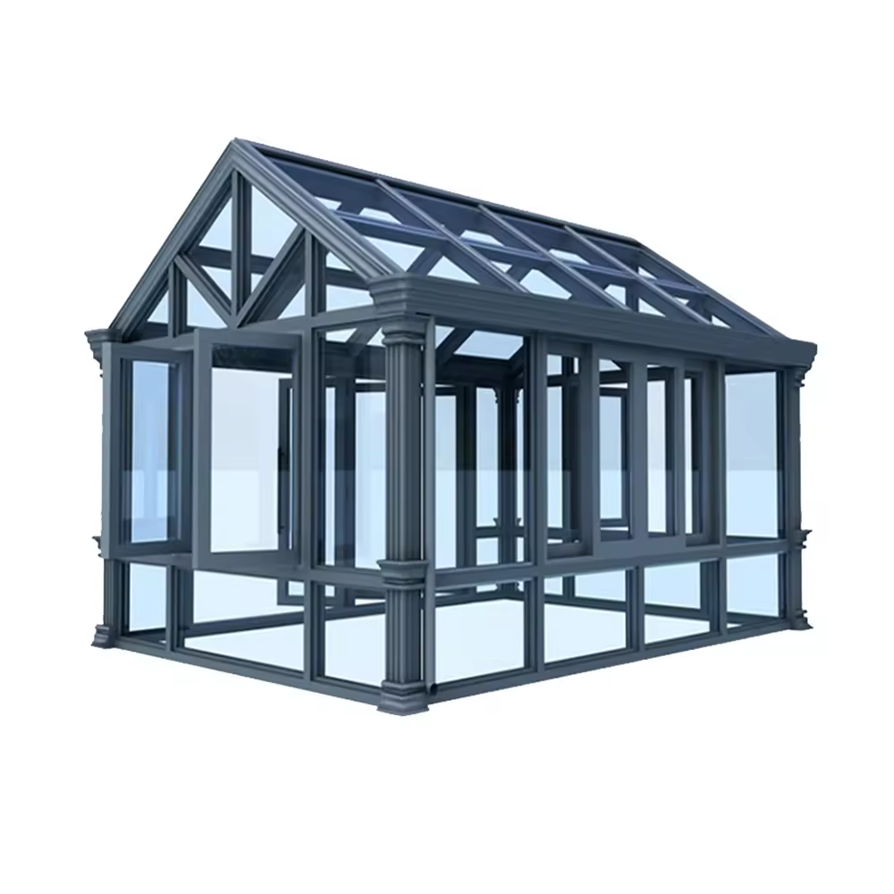 New Trends popular modern design glass sunroom for balcony and garden