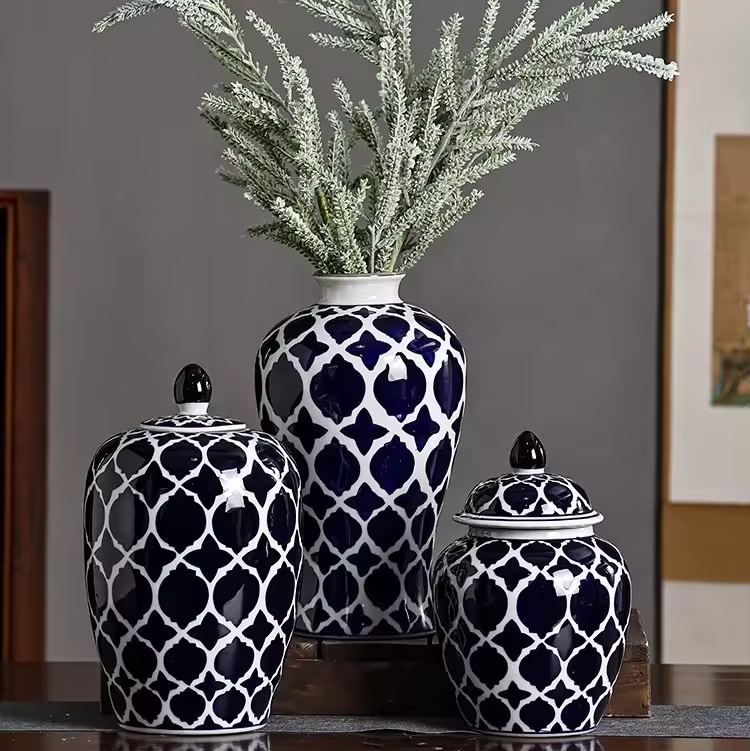 High temperature ceramic vase flower arrangement decorative decorations living room