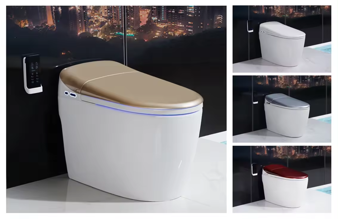 one piece s-trap smart toilet automatic with sensor seat electric/electronic Smart toilet