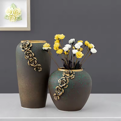 Philippine Style Ceramic Flower Vase Simple Vase Use Ceramic Vase Indoor Office Home Decor