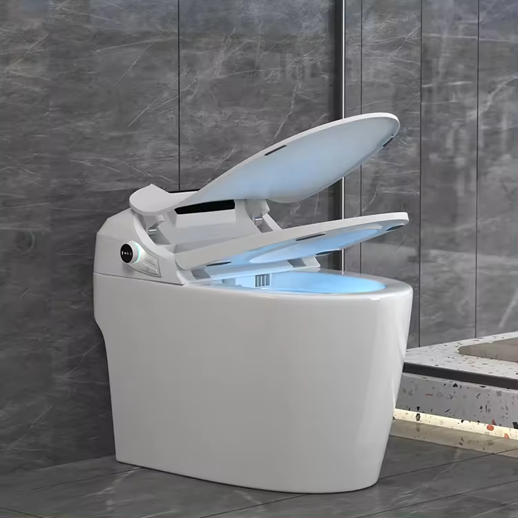 Auto open self clean modern one piece closestool ceramic inodoro intelligent sanitary wares smart wc toilet