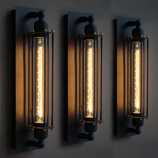 Modern Decorative Wall Lamp Black Long Design Indoor Wall LED Bar Light Industrial Lighting Decor Vintage Porch Wall Lamp