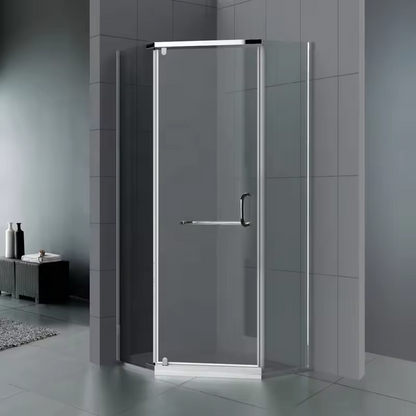 Shower Door Hinge Shower Enclosure Shower rooms Square Two Glass Sliding Door Modern Straight Frameless