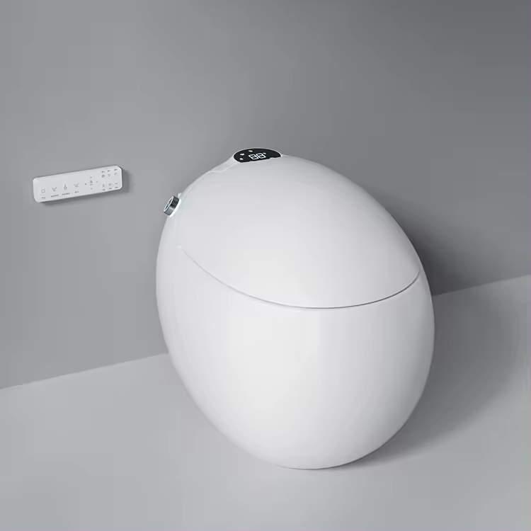 Egg shape luxury modern round one piece inodoro electric wc auto sensor open automatic flush intelligent smart toilet bowl