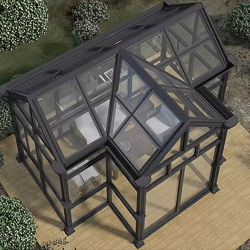 New Trends popular modern design glass sunroom for balcony and garden