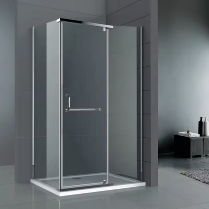 Shower Door Hinge Shower Enclosure Shower rooms Square Two Glass Sliding Door Modern Straight Frameless