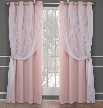 Exclusive Home Window Sun block Two layer Classical Solid Blackout Curtain Grommet Reduce Noise Hotel Elegant Thick Curtain