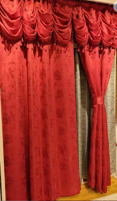 curtain with valance floral tulle designs embroidered rod voile sheer curtains for windows