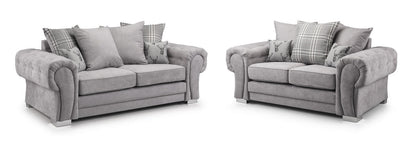 Verona Fullback Sofa Black 3+2 Set