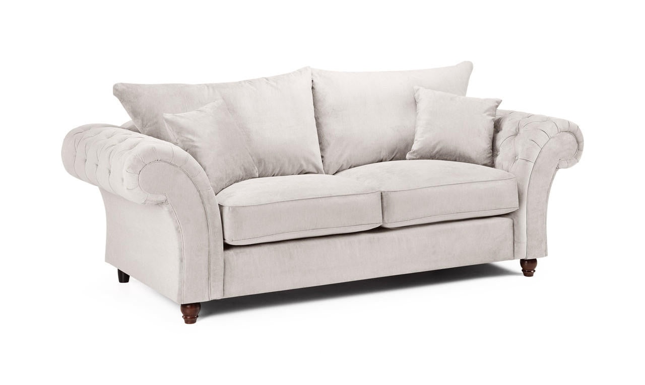 Windsor Fullback Sofa Grey 3 Seater